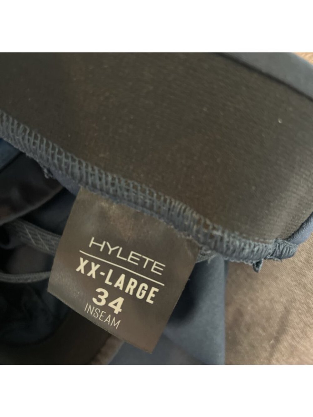 Hylete Ion Pants Mens XXL Navy Zip Pocket Drawstring Tapered Athleisure 36x34 - Picture 5 of 9